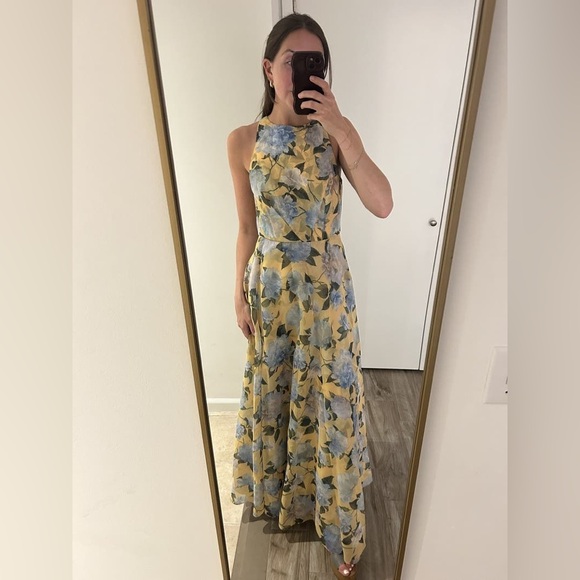 SACHIN & BABI Kate Floral Print Sleeveless Gown 10 - Picture 4 of 11